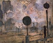 Claude Monet Exterior of Saint-Lazare Station USA oil painting reproduction